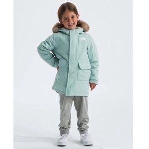 The North Face Light Green Kids' Arctic Parka Muted Pine Coat Size 7